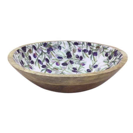 Bol en bois naturel pour décoration et utilisation pratique à la maison, idéal pour fruits et accessoires, design élégant