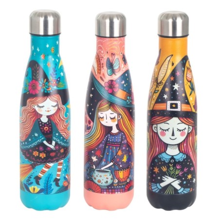 Bouteille thermique Witch avec 3 diffuseurs, en acier inoxydable, idéale pour les boissons chaudes et froides, cadeau