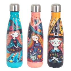 Bouteille thermique Witch avec 3 diffuseurs, en acier inoxydable, idéale pour les boissons chaudes et froides, cadeau