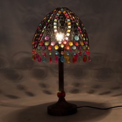 Lampe de table en métal et résine multicolore 53*28*28cm