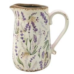 Vase décoratif en céramique lavande pour la maison, vase de style moderne et élégant, accessoire de décoration unique