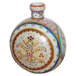 Vase décoratif de style indien pour salon et bureau, design élégant et moderne, idéal pour offrir ou décorer la maison.