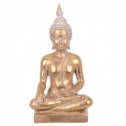 Figurine de bouddha doré en résine 23*9*13cm