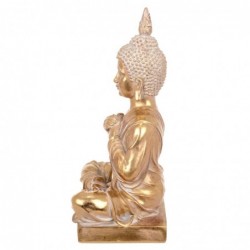 Figurine de Bouddha en résine dorée 31 * 13 * 17cm