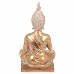 Figurine de Bouddha en résine dorée 31 * 13 * 17cm