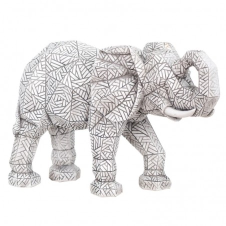 Figurine Éléphant Argent Résine 21 * 12 * 35cm