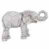 Figurine Éléphant Argent Résine 21 * 12 * 35cm