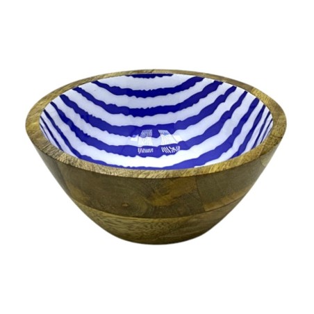 Petit bol rayé pour décoration nautique, idéal pour le rangement et l'organisation de la maison