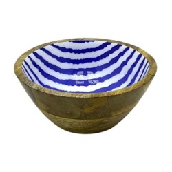Petit bol rayé pour décoration nautique, idéal pour le rangement et l'organisation de la maison
