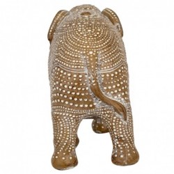 Figurine d'éléphant en résine brune 15*8*20cm