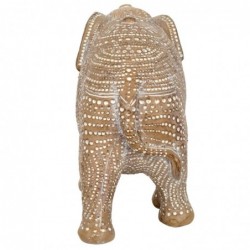 Figurine d'éléphant en résine brune 17*9*25cm