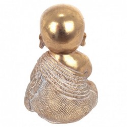 Figurine de bouddha doré en résine 15*8*10cm