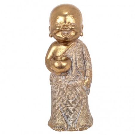 Figurine de bouddha doré en résine 20*8*8cm