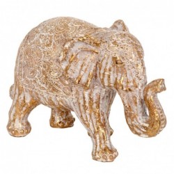 Figurine Éléphant Blanc en Résine 12*7*17cm