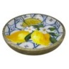 Petite assiette à citron en bois pour décoration de cuisine et présentation des aliments, style rustique et élégant