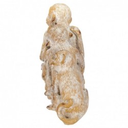 Figurine de singe blanc en résine 19*9*24cm