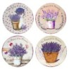 Dessous de plat lavande 4 unités, tapis de Table décoratif en céramique, cadeau idéal, accessoires de cuisine élégants