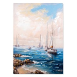 Image décorative de bateaux nautiques pour mur, art maritime, image de bateaux modernes, ornement mural de style marin