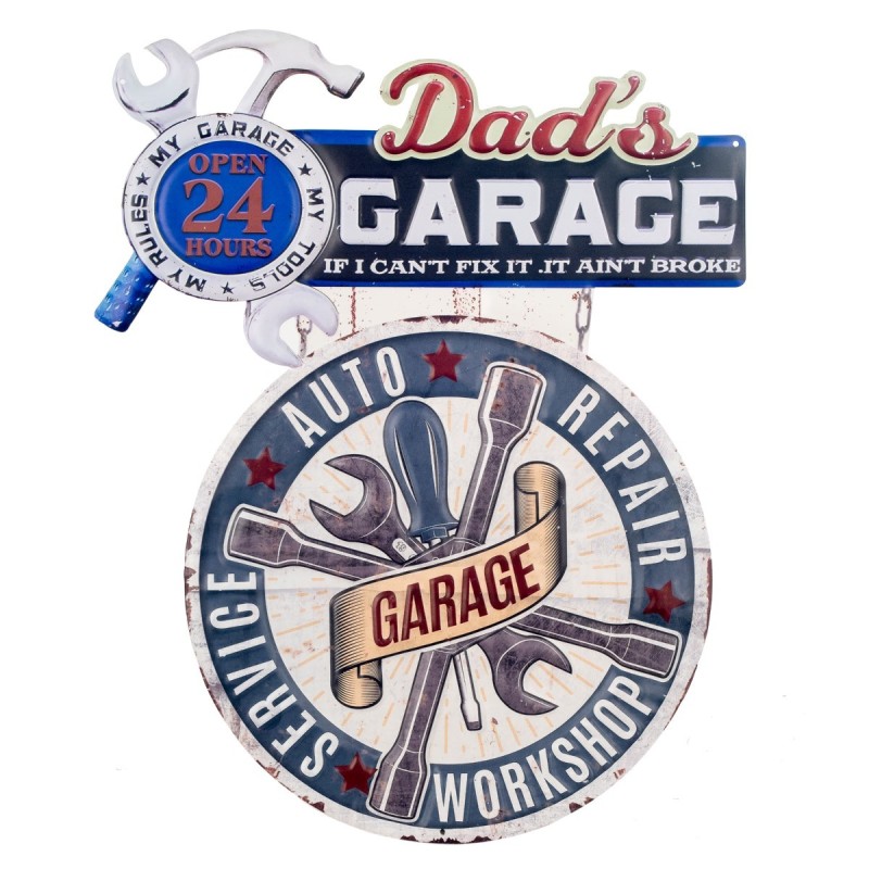 Plaque murale décorative vintage en métal pour ornements de maison, style rétro, idéale pour les salons et les chambres