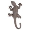 Support décoratif en forme de lézard en fonte pour ornements muraux de style rustique, idéal pour le jardin et la maison