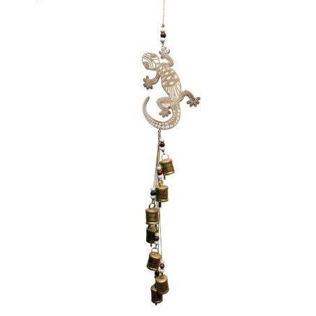 Mobile décoratif oriental en forme de lézard pour suspension murale, accessoire de décoration unique pour la maison