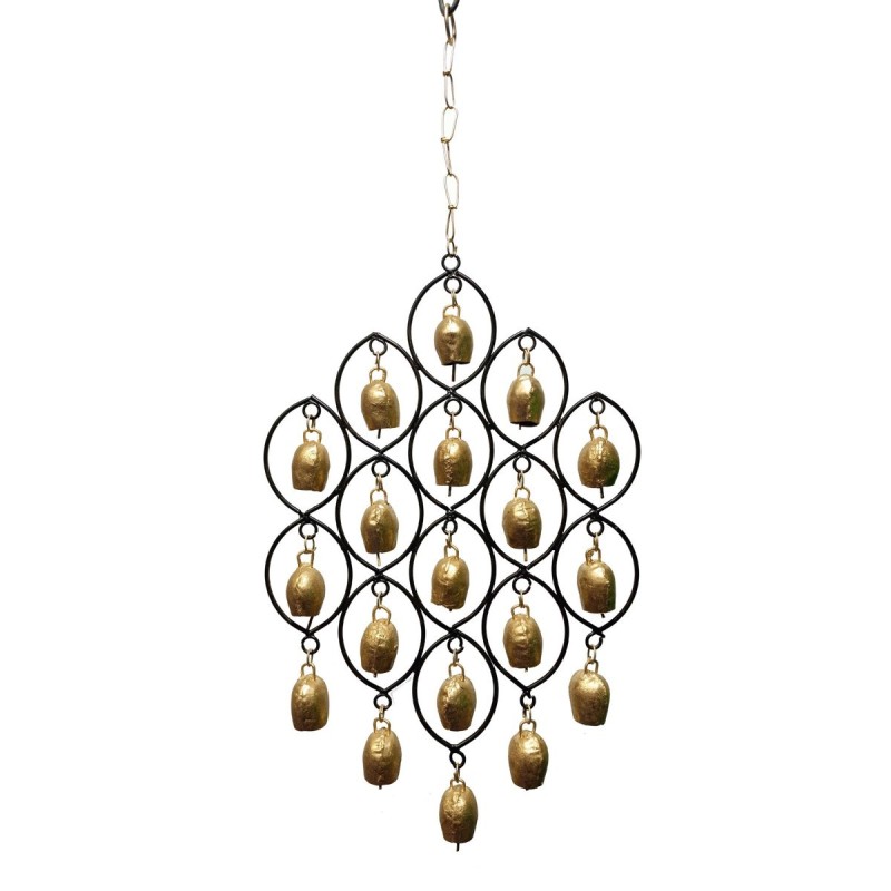 Mobile cloche décoratif oriental en métal à accrocher dans la maison, style unique et élégant, idéal pour la décoration