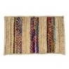 Tapis d'entrée 50x80cm en jute et coton, idéal pour décorer votre maison, textile de haute qualité pour un style moderne