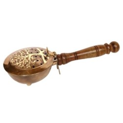 Brûleur d'encens élégant pour l'aromathérapie  Porte-encens en laiton idéal pour la détente et la décoration de la maison.