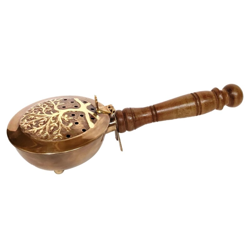 Brûleur d'encens élégant pour l'aromathérapie  Porte-encens en laiton idéal pour la détente et la décoration de la maison.