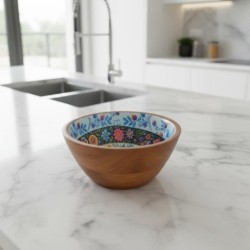Bol décoratif en bois motif arbre de vie, idéal pour la cuisine, fabriqué à la main, idéal comme cadeau ou décoration