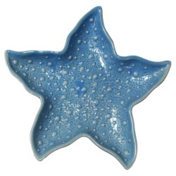 Plateau décoratif Étoile Bleue pour la maison - Céramique style marin - Idéal pour la décoration intérieure