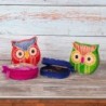 Sac à main en cuir multicolore 9 * 3 * 9cm Ensemble de 4 unités Sac à main hibou