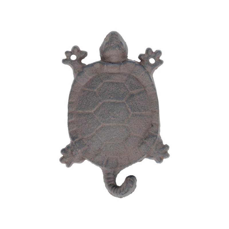 Porte-manteau en fonte argenté Cintre tortue 14 * 3 * 10cm