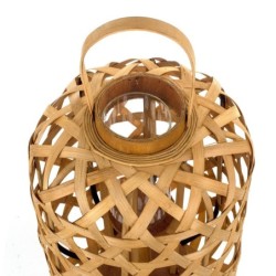 Lanternes de décoration | Lanterne Décoration Nordique en Bambou, 41x30x30 cm