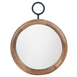 Miroir mural décoratif rectangulaire, idéal pour la salle de bain, la chambre ou le salon. Cadre robuste, design moderne.