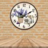 Horloge MDF lilas 34*4*34cm