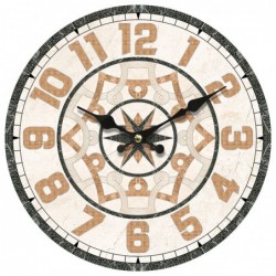 Horloge MDF marron 34*4*34cm