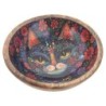 Gamelle surélevée antidérapante en bois pour chat, design moderne, idéale pour la nourriture et l'eau.