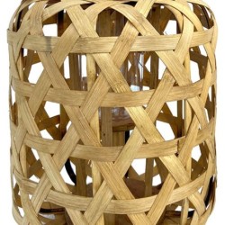 Lanternes de décoration | Lanterne Décoration Nordique en Bambou, 35x25x25 cm
