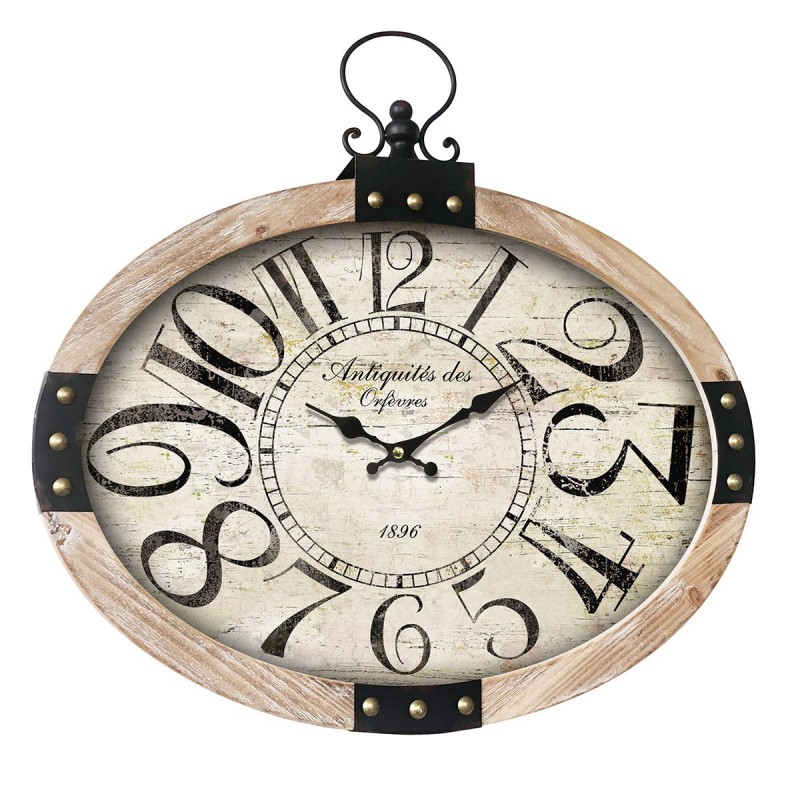 Horloge MDF marron 58*7*57cm