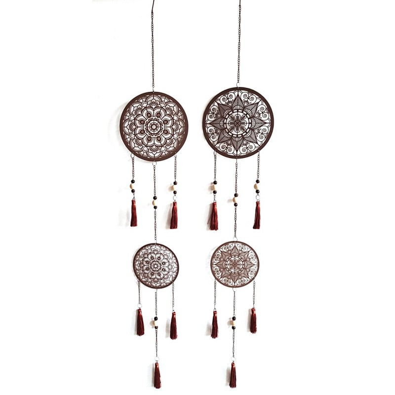 Pendentif Métal Marron Métal 105*1*18cm Lot de 2 Unités