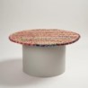 Tapis rond décoratif, entrée et salon, design moderne, antidérapant, idéal pour la maison, 90 cm, tissu résistant