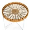 Tables d'appoint pour le salon | Table basse ronde en bambou 55x52x52cm