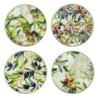 Sous-verres décoratifs olive, lot de 4, design unique et élégant pour la cuisine et le salon, cadeau idéal.