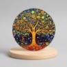 Sous-verres décoratifs Arbre de Vie, lot de 4, design unique, protection de surface, cadeau idéal pour la maison