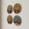 Sous-verres décoratifs Arbre de Vie, lot de 4, design unique, protection de surface, cadeau idéal pour la maison