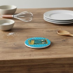 Sous-verres décoratifs en forme de sardine, lot de 4, design unique pour la cuisine et la salle à manger, cadeau original