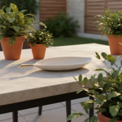 Petit plateau décoratif en forme de feuille pour centre de table, accessoire moderne, design élégant pour la maison