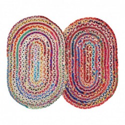 Tapis rectangulaire en jute...