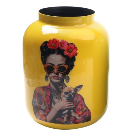 Vase décoratif représentant une femme avec des fleurs, design moderne, idéal pour le salon ou la chambre, cadeau original.